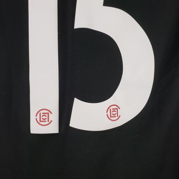 Nike X Clot Soccer Size L 15th Anniversary Jersey Black Edison Chen Swoosh - Picture 8 of 9